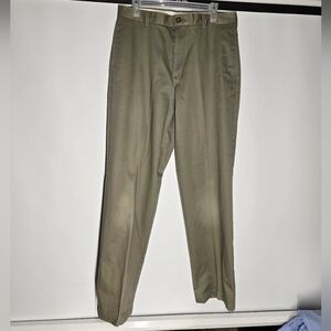 L.L.Bean Tan Flat Front Dress Pants